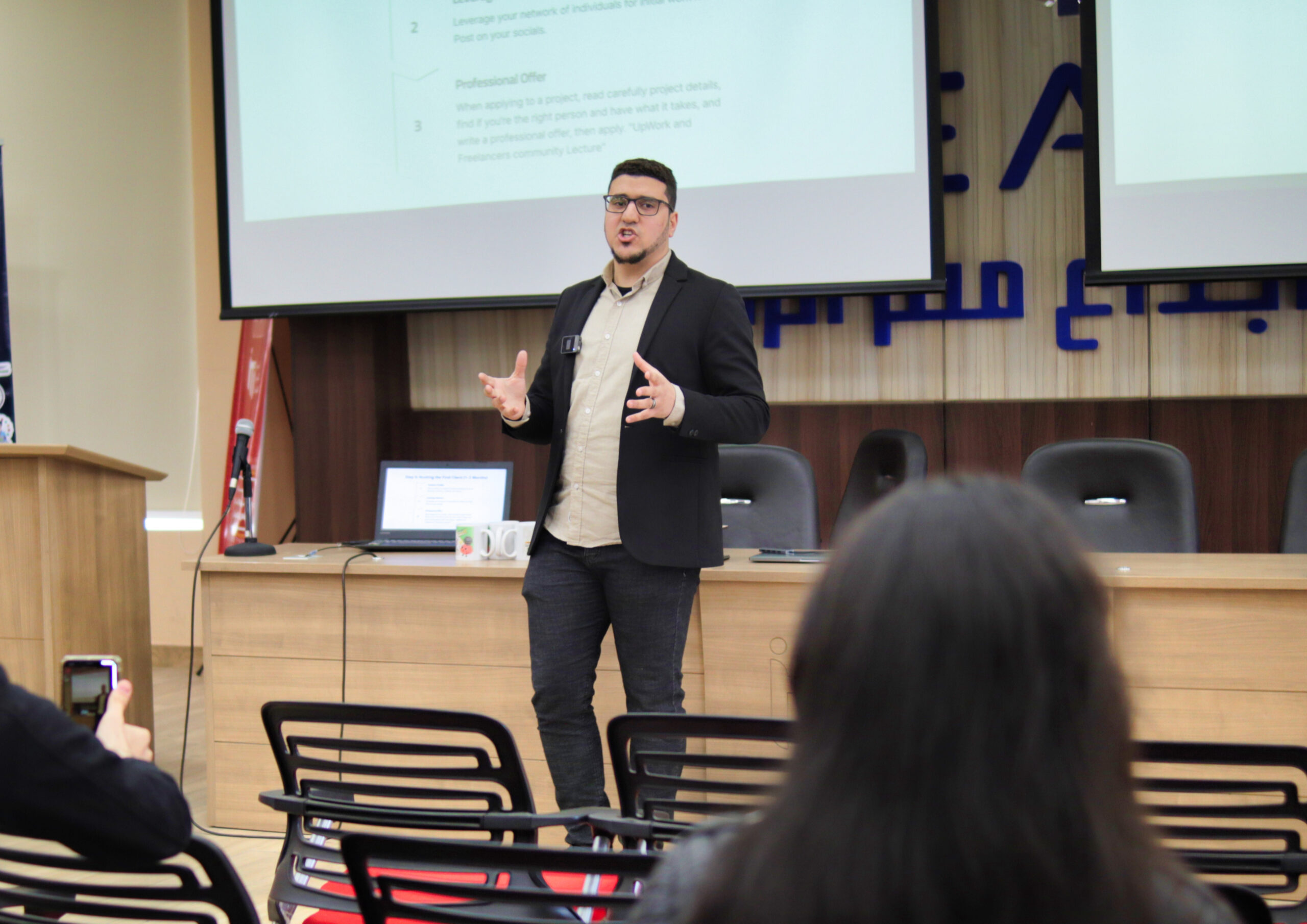 حسام الدين حسن عن الفريلانس في جامعة المنصورة, مؤسس خبير اونلاين